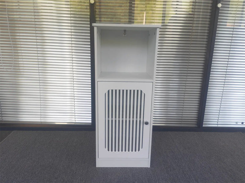 Bathroom Low Cabinet with Louvered Door by HouseOfZazla
