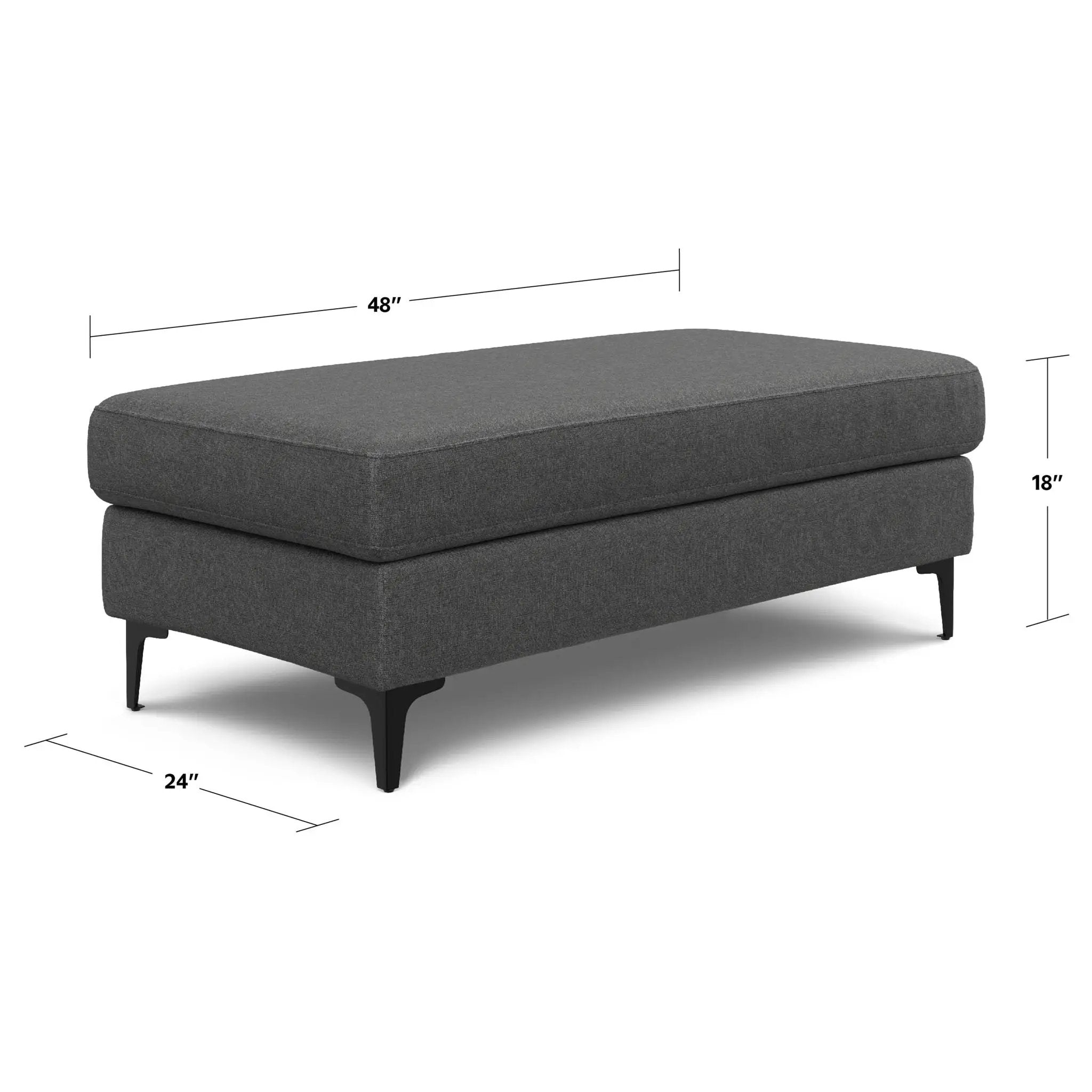 Ava - Versatile Mid Century Ottoman by Unique Piece Furniture