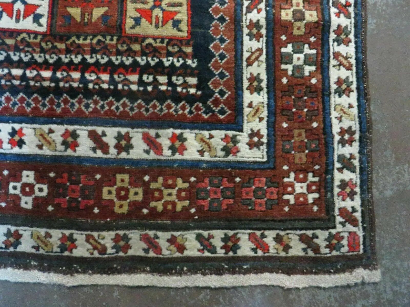 3' 7" X 14' Antique Handmade Caucasian Wool Rug Carpet Nice by Jewel Rugs