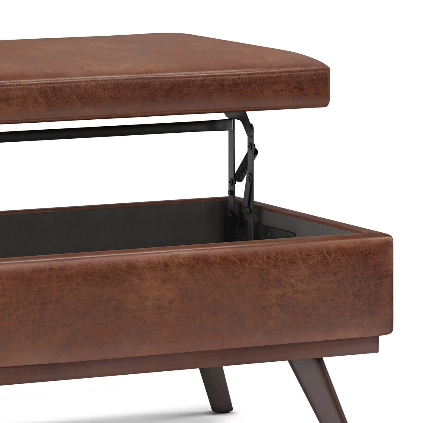 Owen - Lift Top Large Coffee Table Storage Ottoman, Mid Century Style by HouseOfZazla