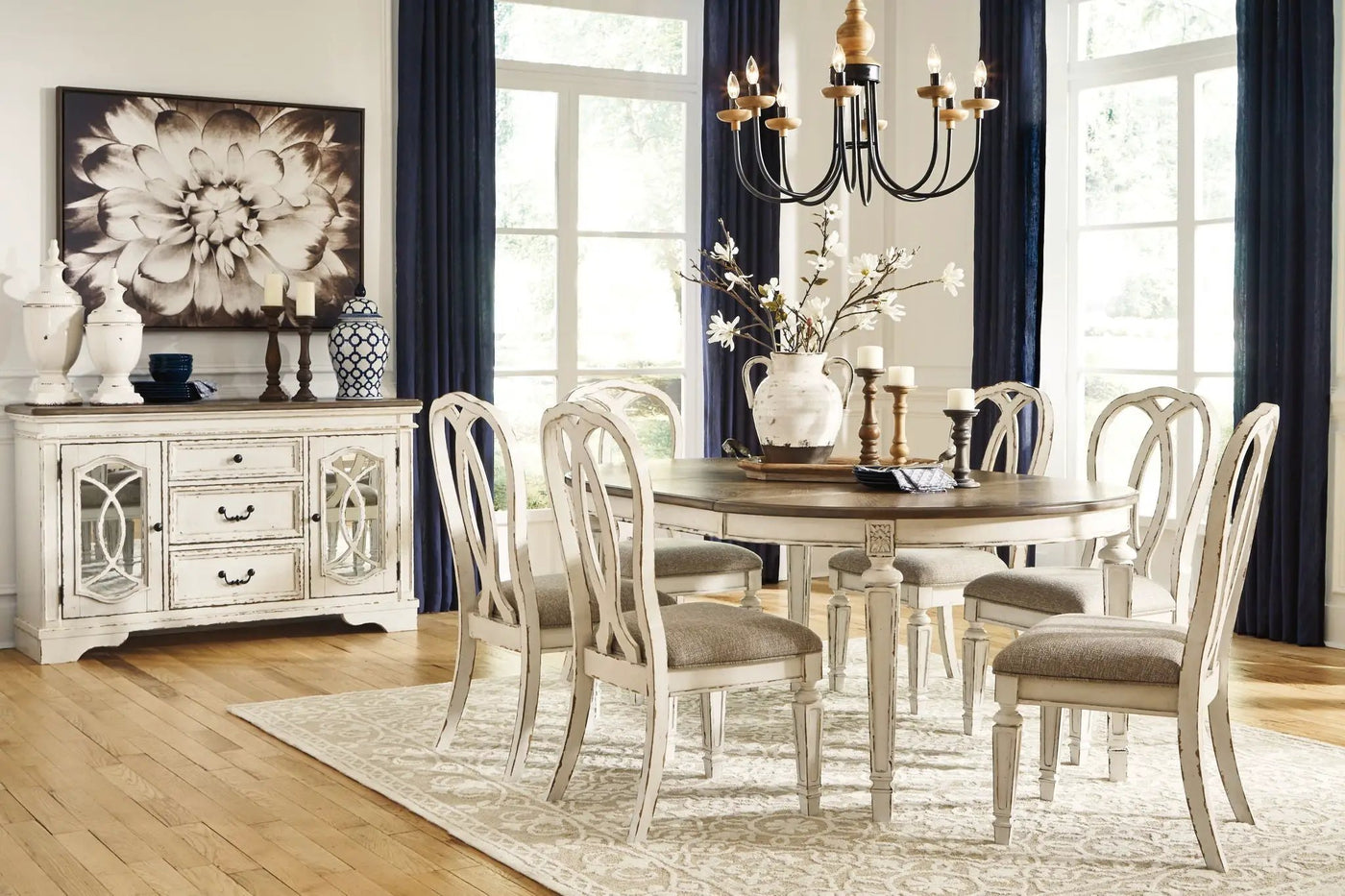 Realyn - Oval Dining Table Set by Unique Piece Furniture
