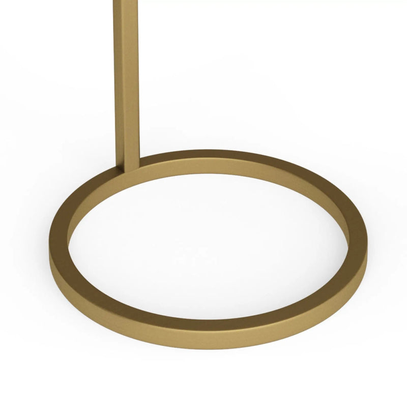 Brook - C Side Table - White / Gold by HouseOfZazla