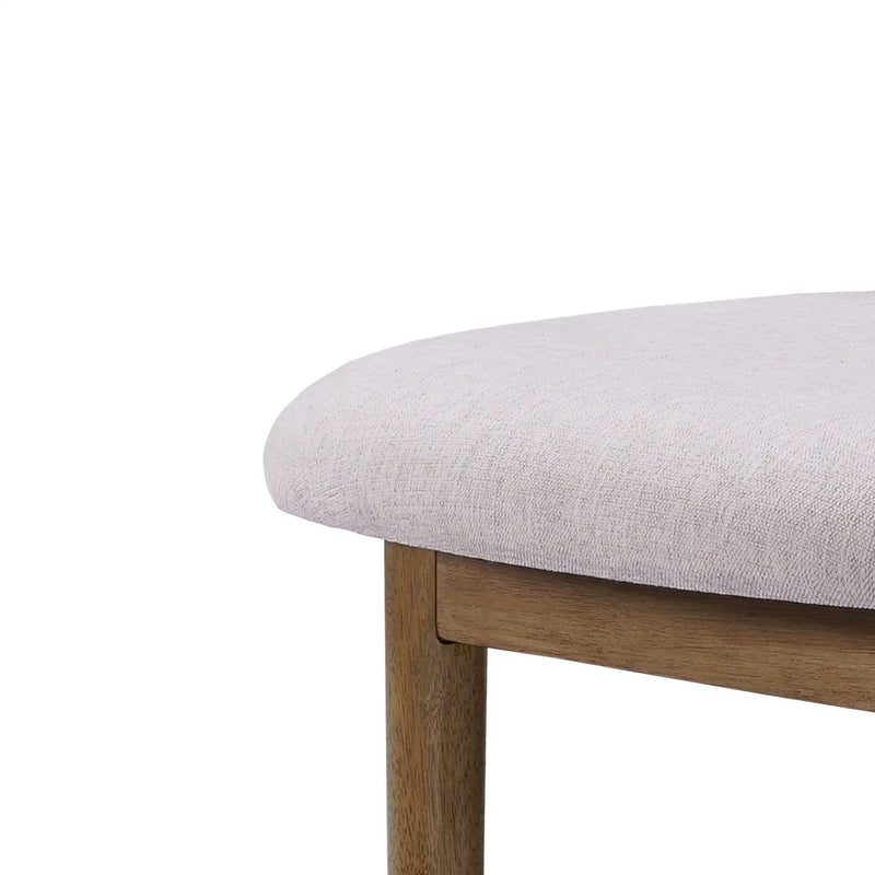 Renee Indoor Modern Split-Back Rubber Wood Counter Stool by HouseOfZazla