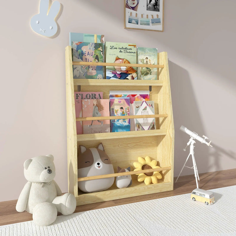 3 Tier Book Shelf, Compact Storage For Bedrooms by Unique Piece Furniture