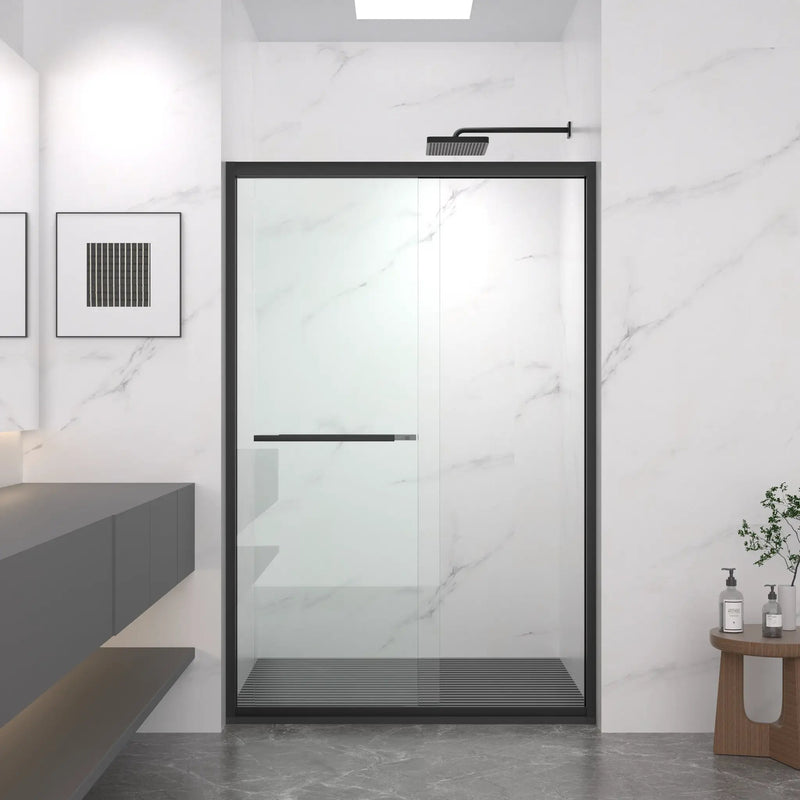 Aluminum Frame Double Sliding Shower Door by HouseOfZazla