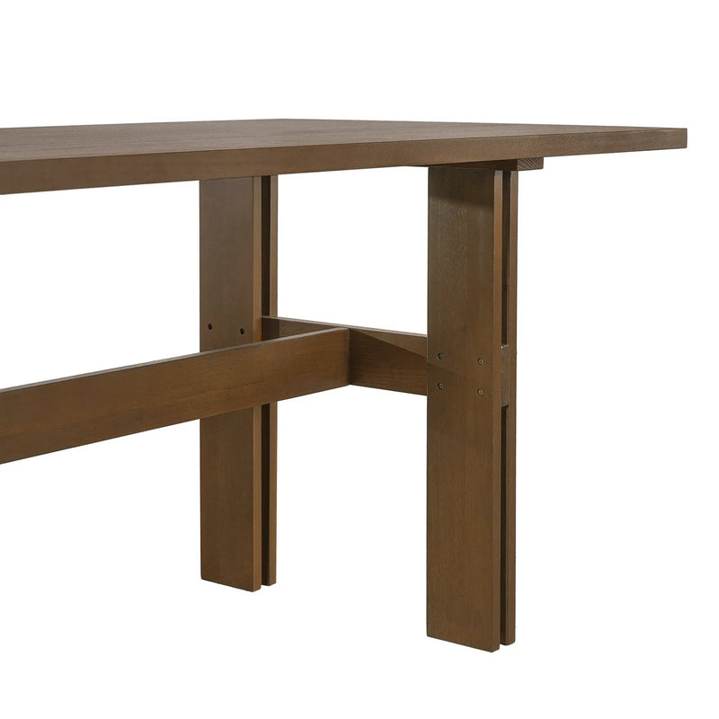 Modern Wooden Dining Table for 4 to 6 People by HouseOfZazla
