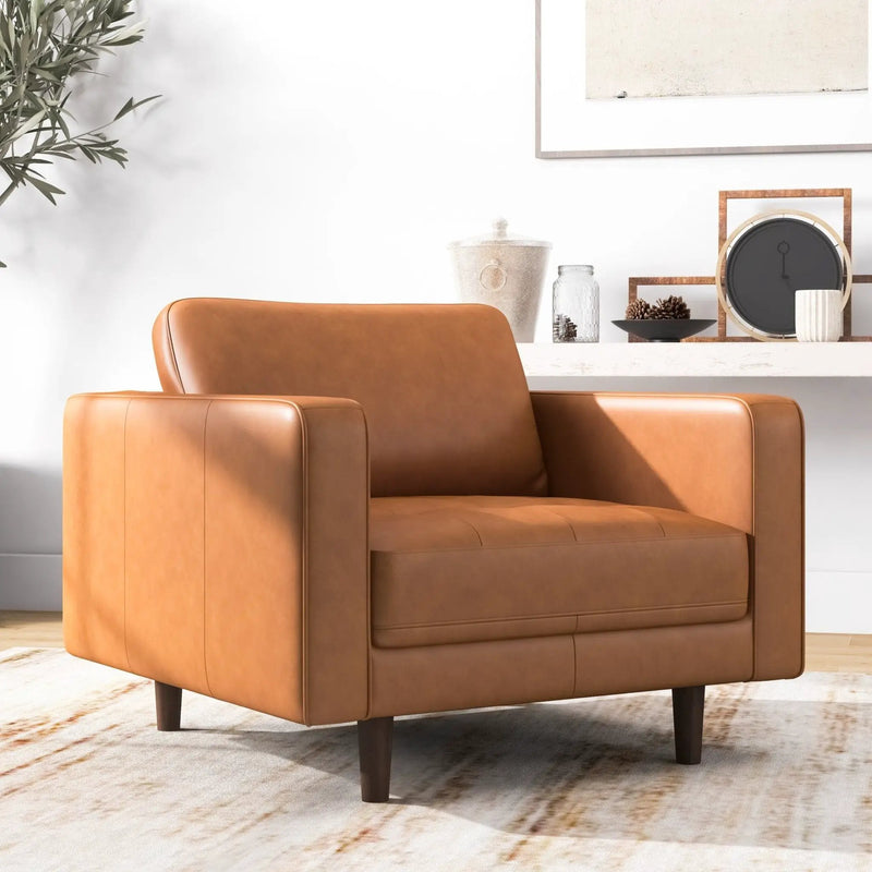 Catherine - Lounge Chair - Brown / Tan by Unique Piece Furniture