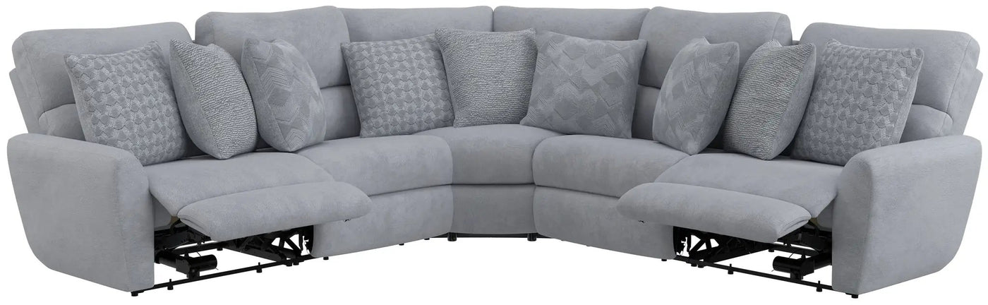 Majesty - Deep Seating Power Reclining Sectional by Unique Piece Furniture