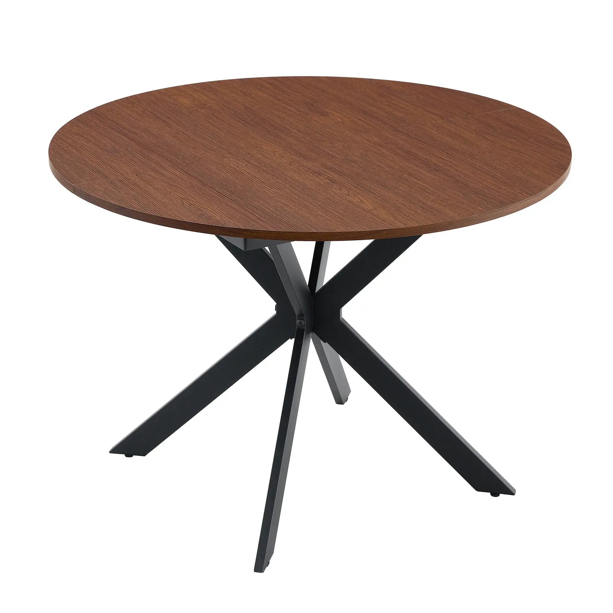 Extendable Round Dining Table - Walnut by HouseOfZazla