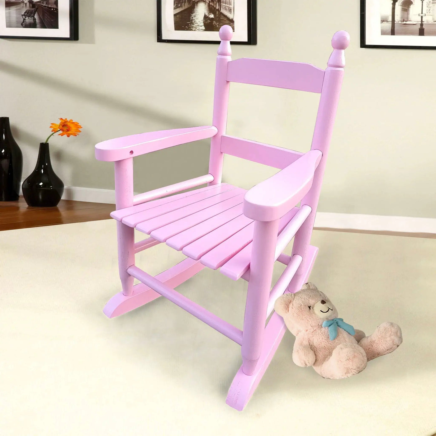 Children's Rocking Chair Indoor Or Outdoor, Suitable For Kids, Durable by HouseOfZazla