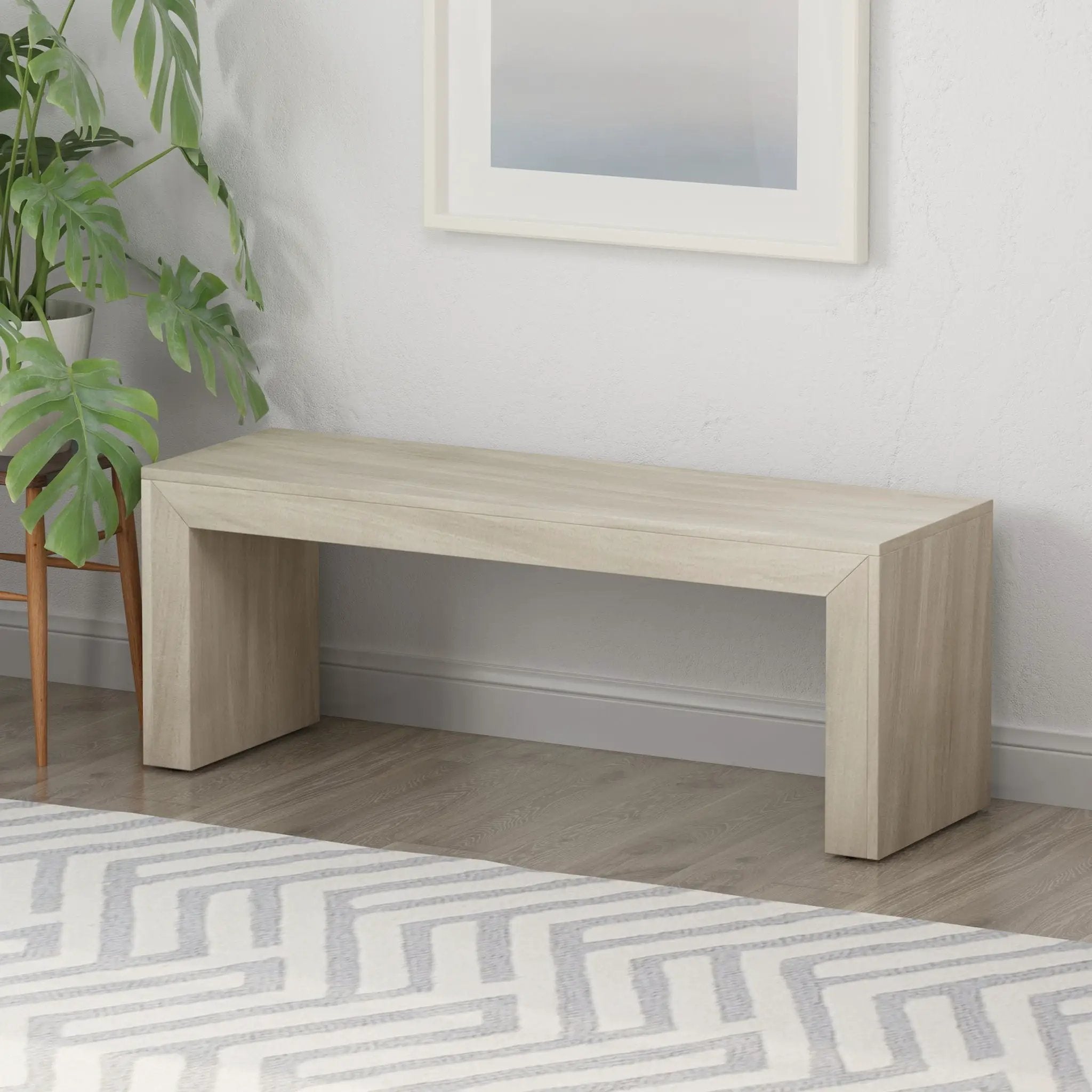Acacia Wood Dining Bench, Farmhouse Style by HouseOfZazla