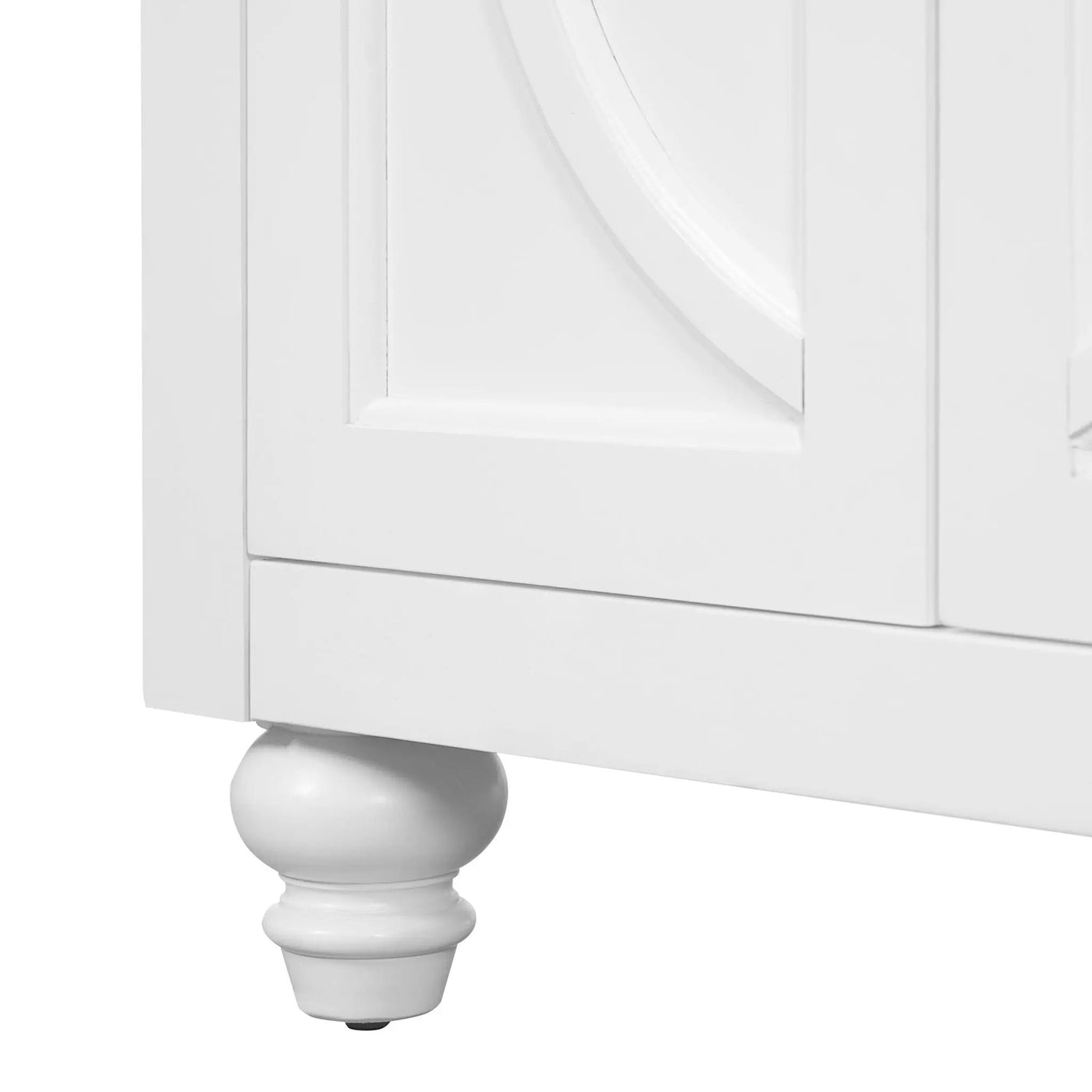 Bathroom Vanity With Ornate Elliptical Motif, Soft Close Hinges by HouseOfZazla