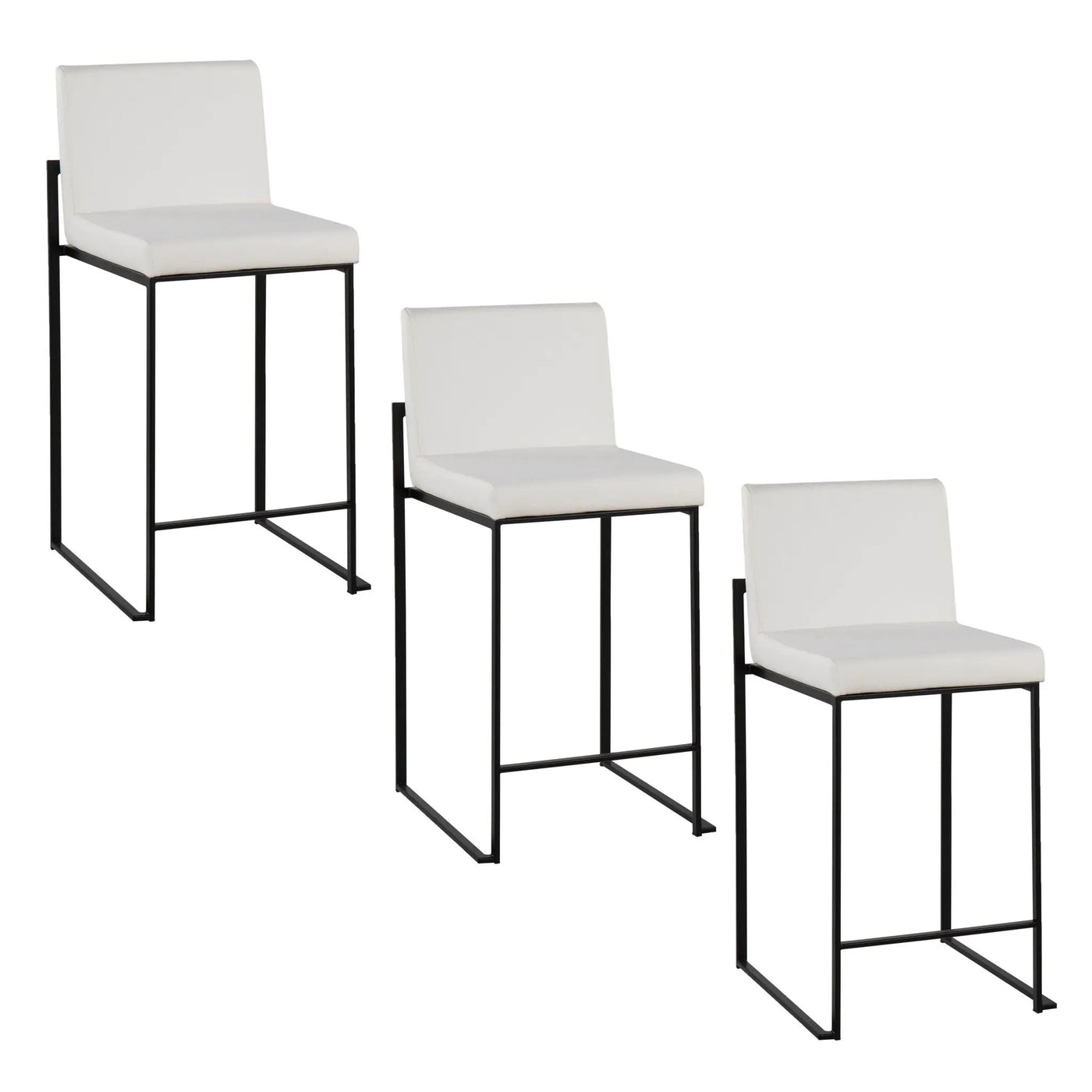 Fuji - Contemporary Modern Elegance, High Back Counter Stool by HouseOfZazla