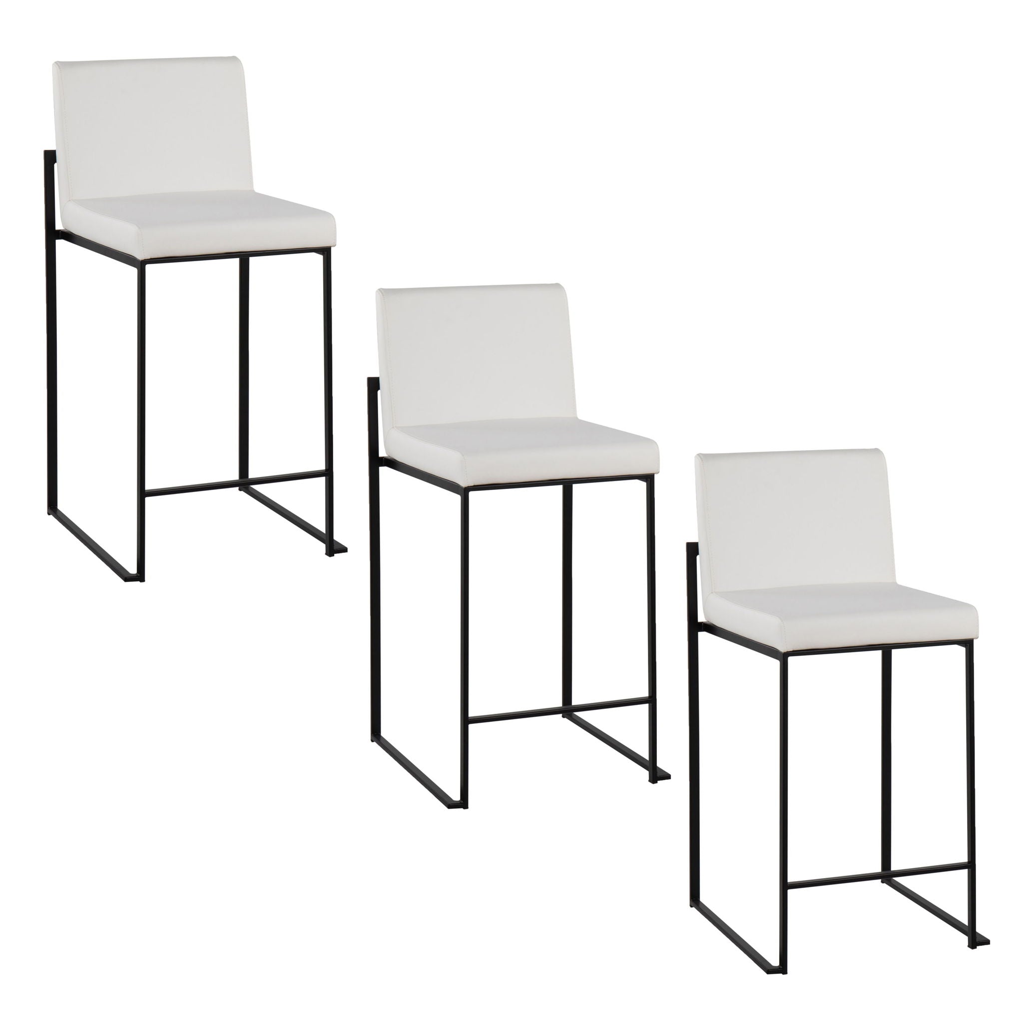 Fuji - Contemporary Modern Elegance, High Back Counter Stool by HouseOfZazla