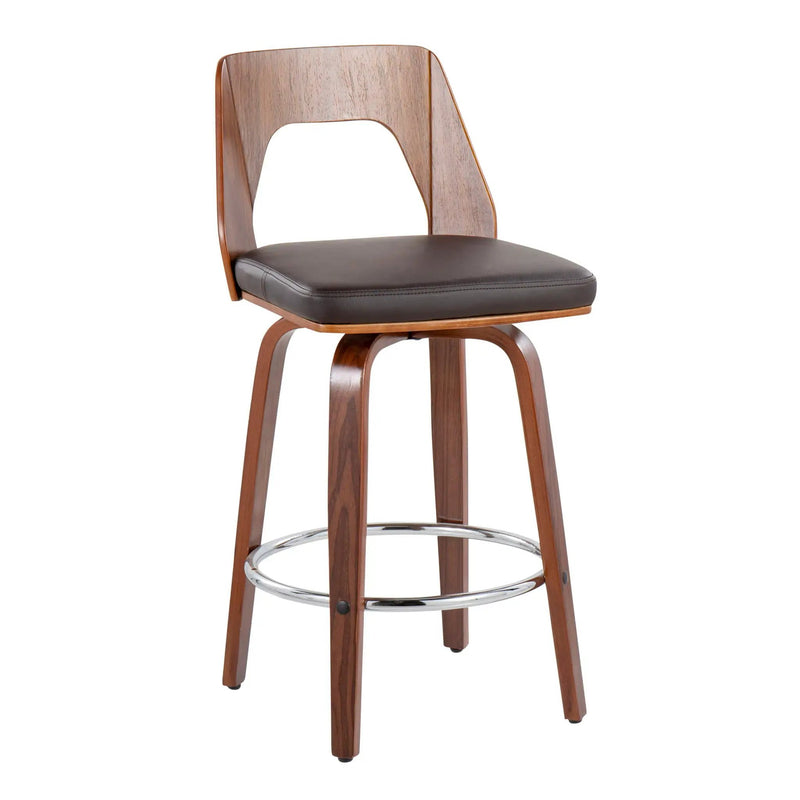 Trilogy - Mid Century Modern Counter Stool (Set of 2) by HouseOfZazla
