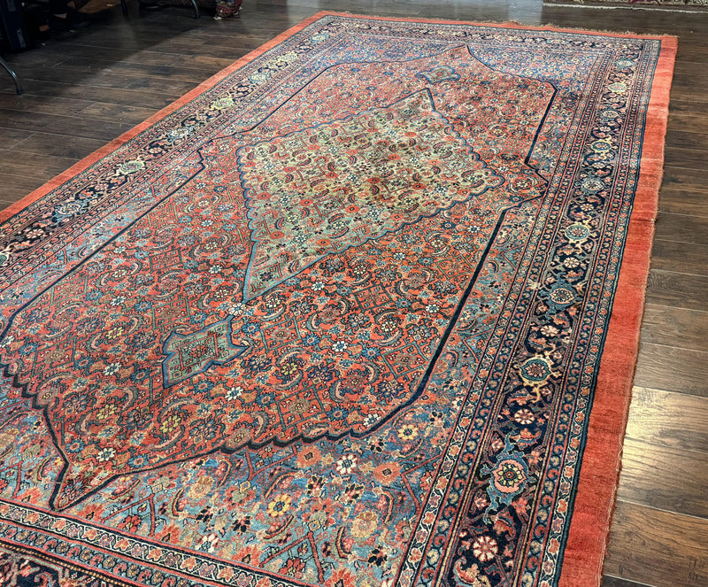 Antique Persian Bijar Rug 7x15 by Jewel Rugs