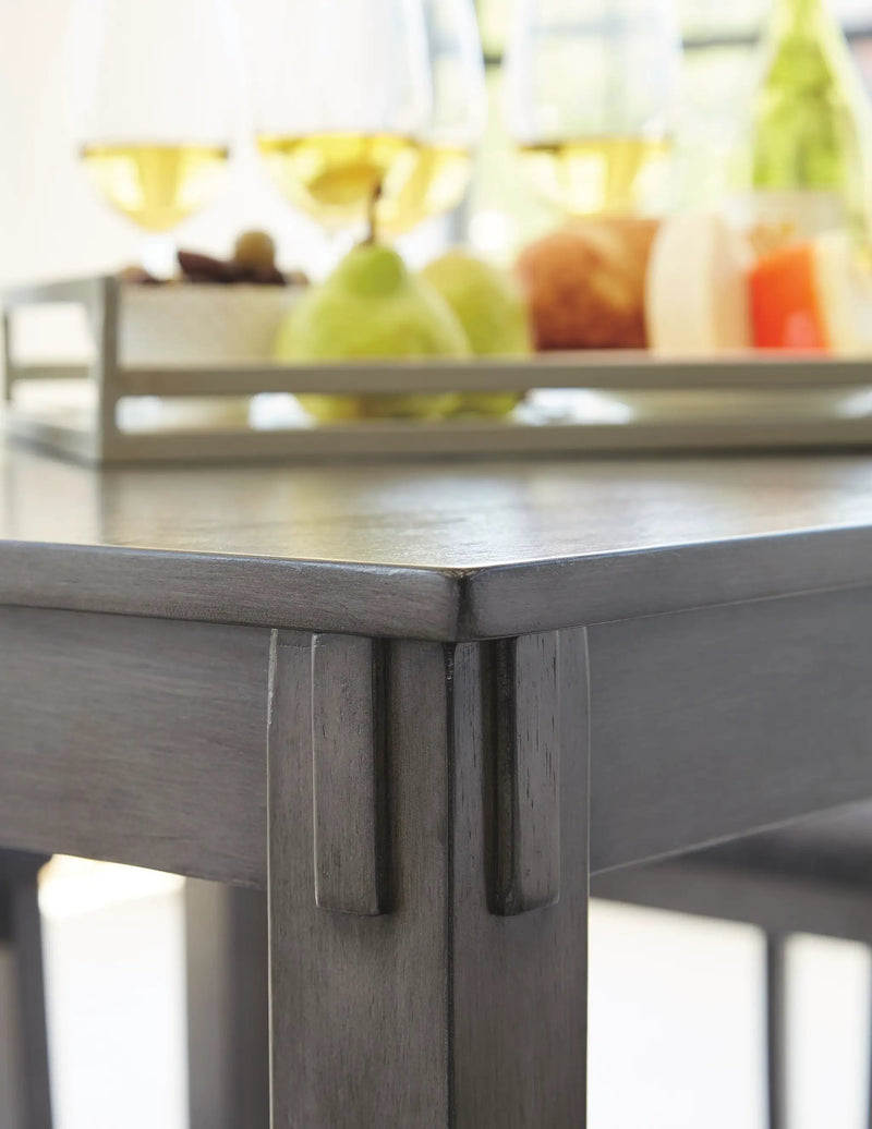 Bridson - Square Counter TBL Set (Set of 5) - Gray by Unique Piece Furniture