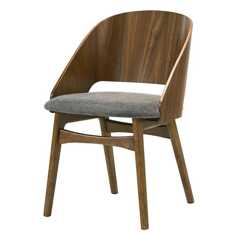 Delmon - Side Chair (Set of 2) - Dark Walnut / Gray by Unique Piece Furniture