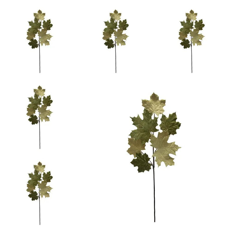 Paper Maple Leaf Spray, Botanicals Decor For Harvest Festival Fall Festival & Thanksgiving Table Decorations by Unique Piece Furniture