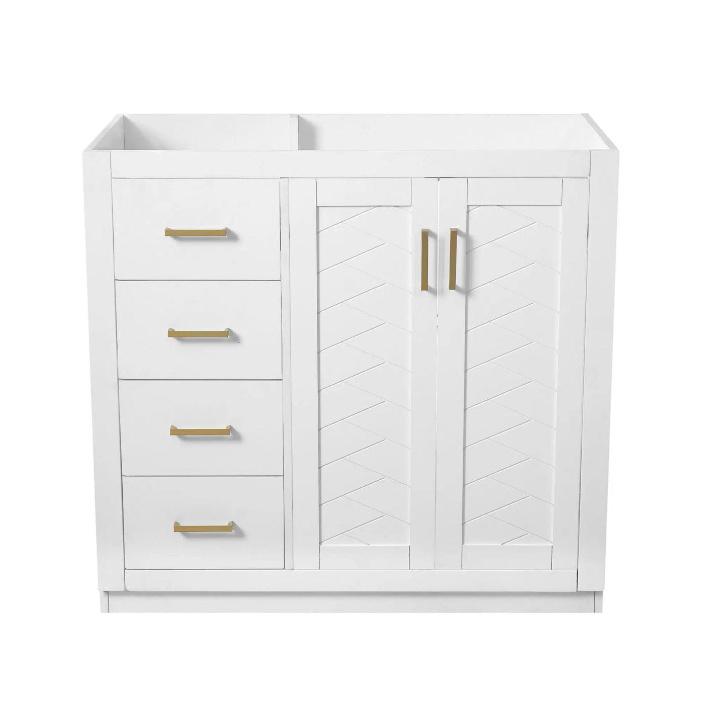 Retro Style Bathroom Vanity, 3 Drawers & Soft Closing Doors by HouseOfZazla