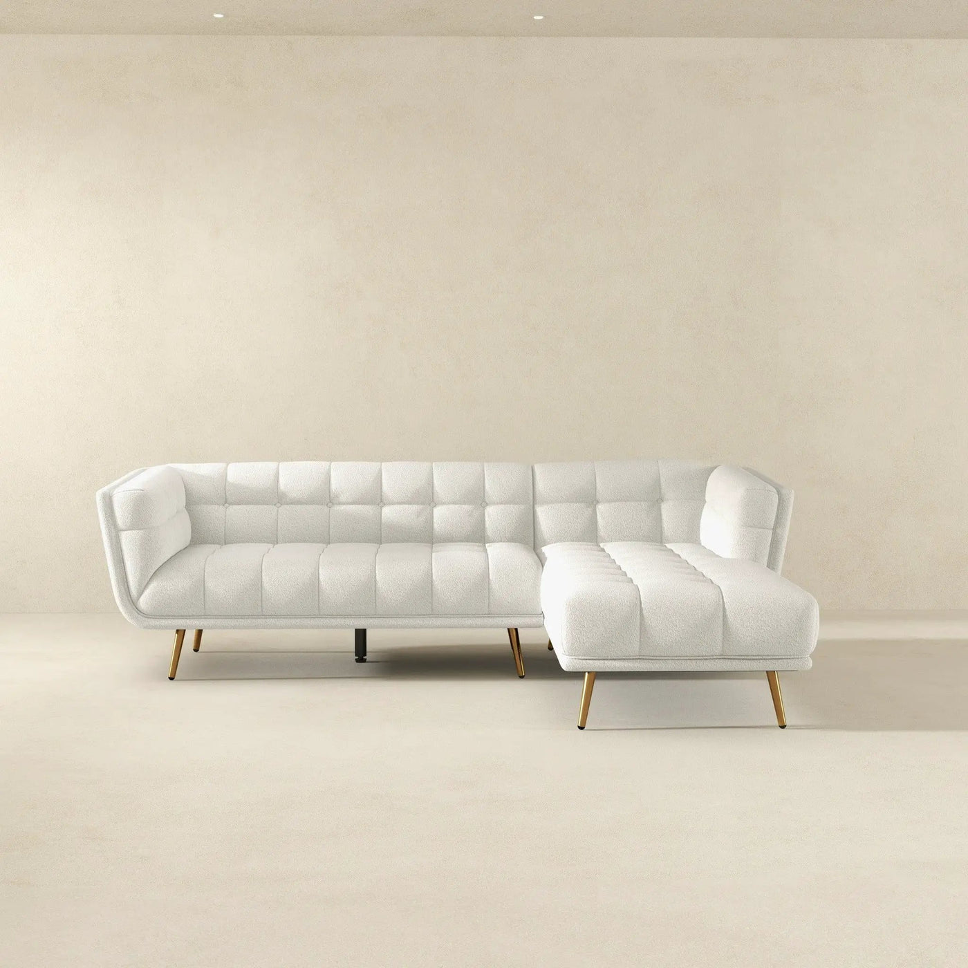 Addison - L Shape Sectional Sofa Tufted by Unique Piece Furniture