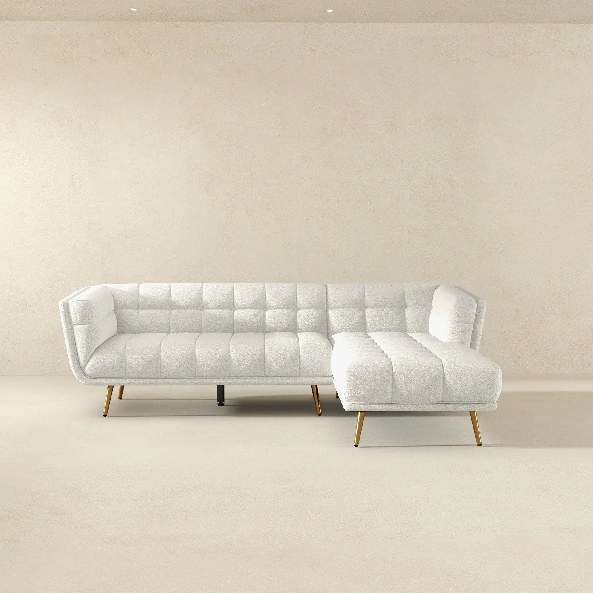 Addison - L Shape Sectional Sofa Tufted by Unique Piece Furniture