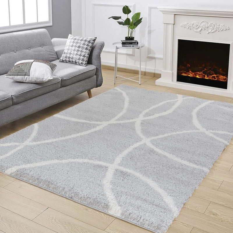 Loft Shag - 7'10" X 9'10" Shaggy Area Rug - Gray by HouseOfZazla