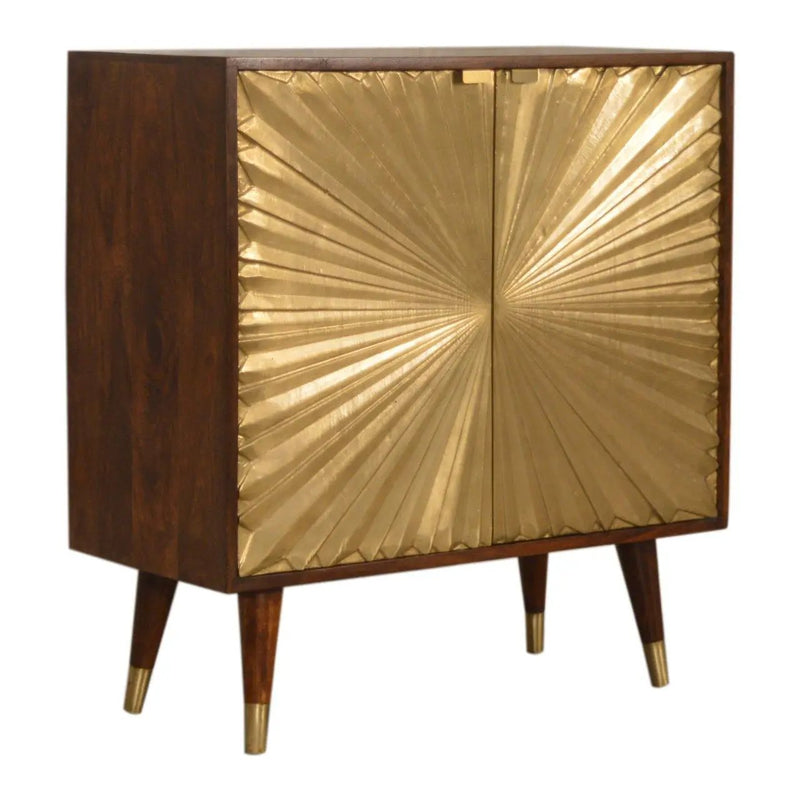 Manila - Cabinet - Gold / Brown by HouseOfZazla