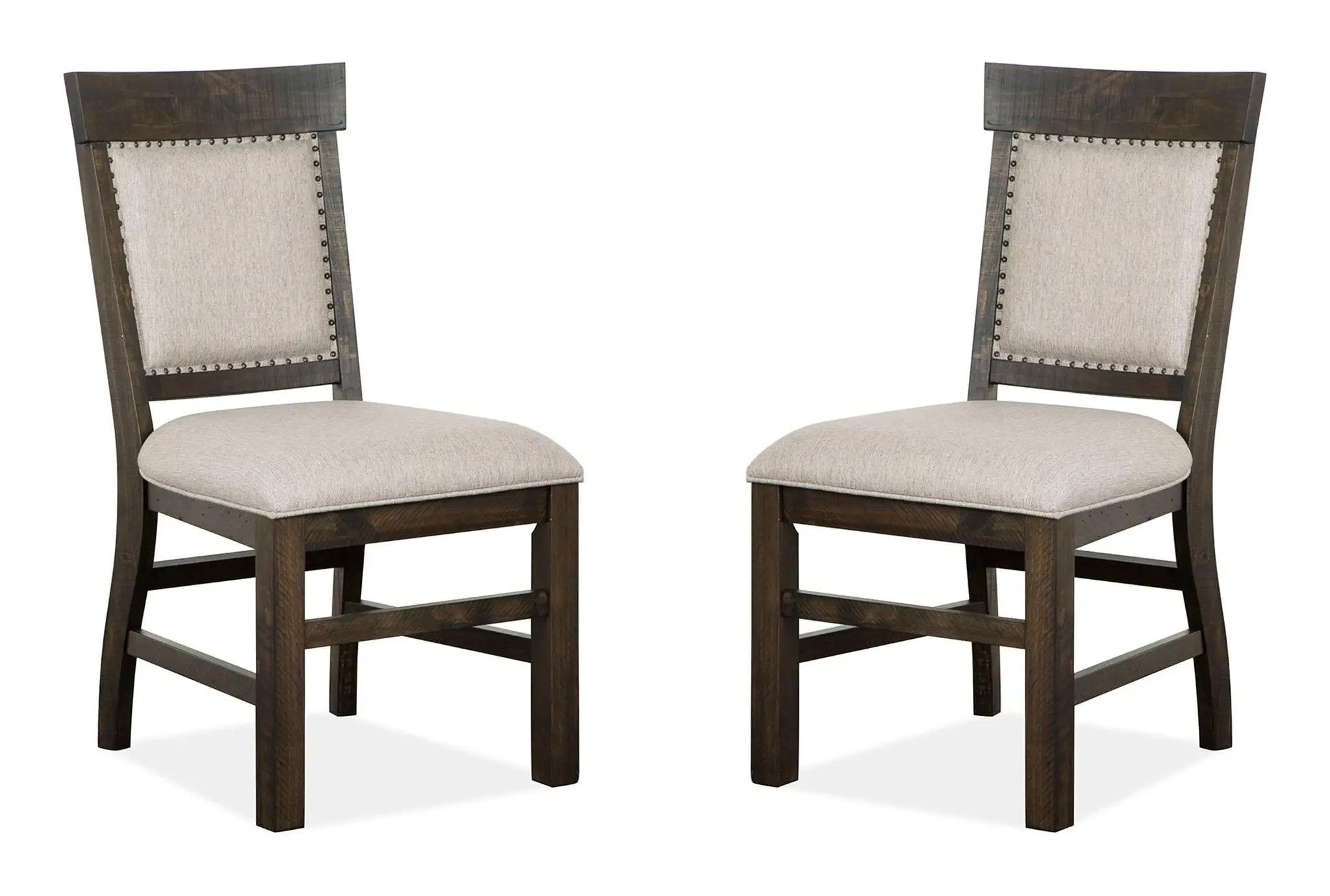 Bellamy - Dining Side Chair With Upholstered Seat & Back (Set of 2) - Peppercorn by Unique Piece Furniture