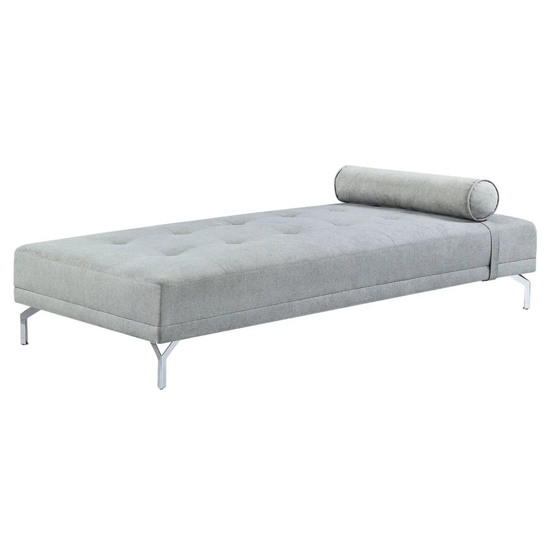 Quenti - Velvet Sofa Bed With Pillow - Gray by Unique Piece Furniture