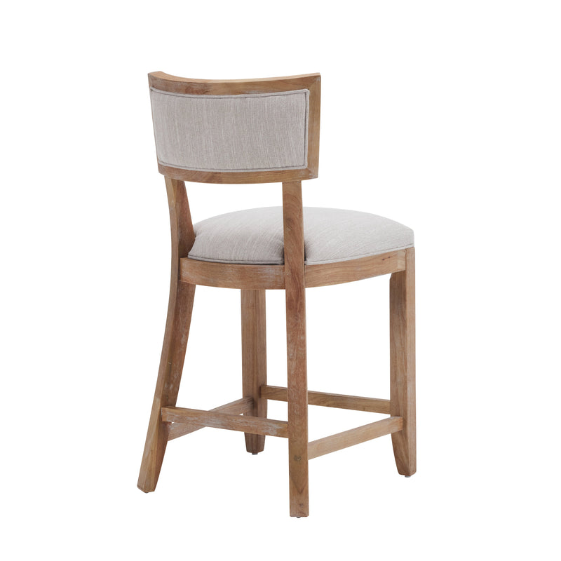 26.5" Upholstered Counter Stools Set of 2 with Comfy Back by HouseOfZazla