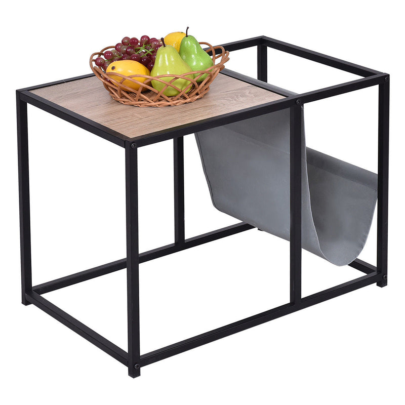 End Table Side Accent Metal Magazine Organizer by DirectDeals