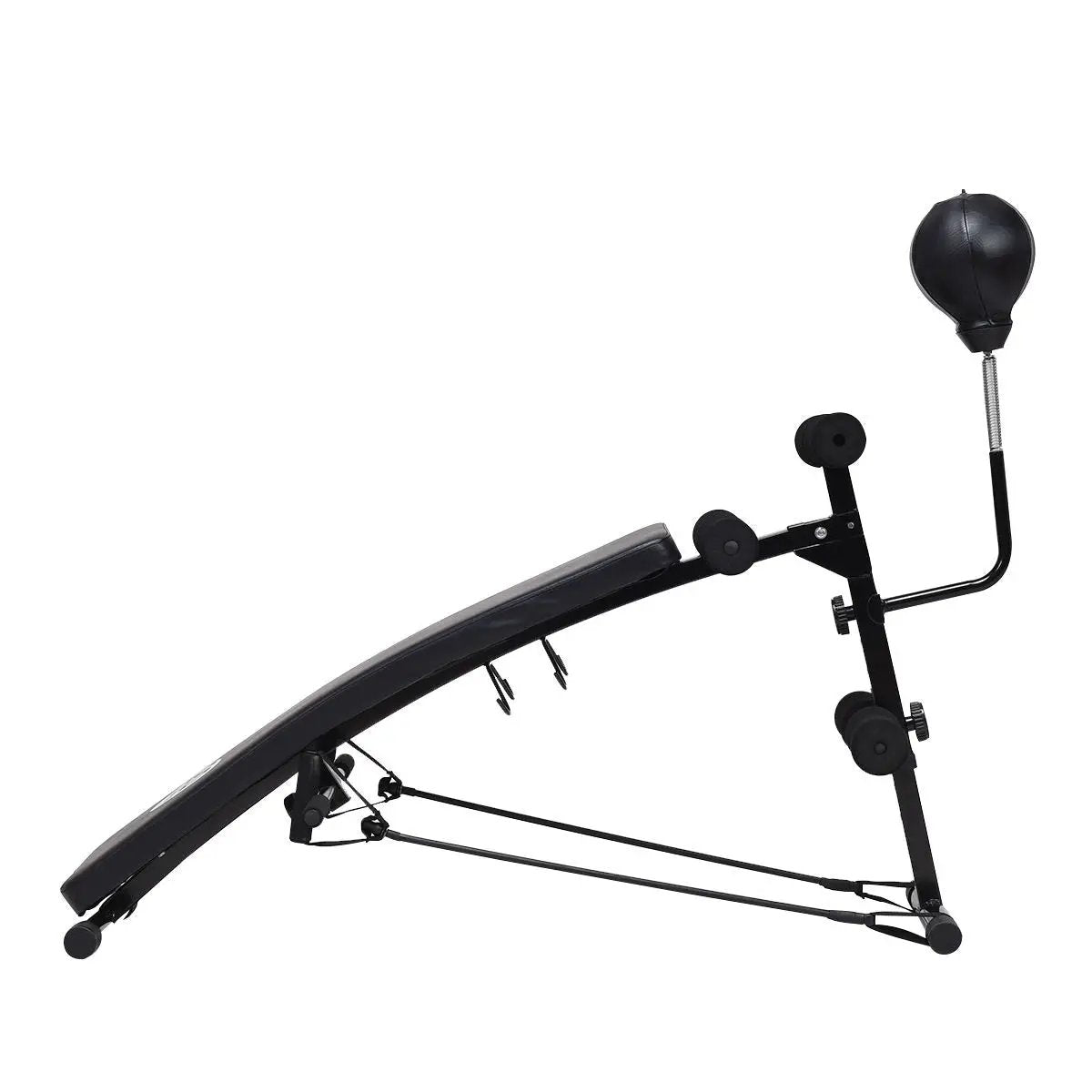 Adjustable Incline Curved Workout Fitness Sit Up Bench by DirectDeals