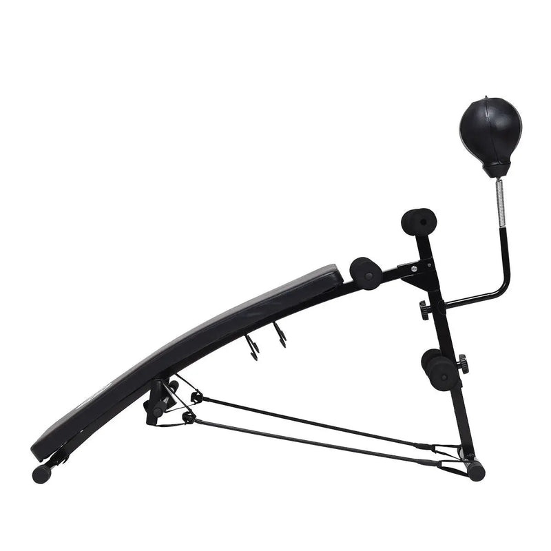 Adjustable Incline Curved Workout Fitness Sit Up Bench by DirectDeals