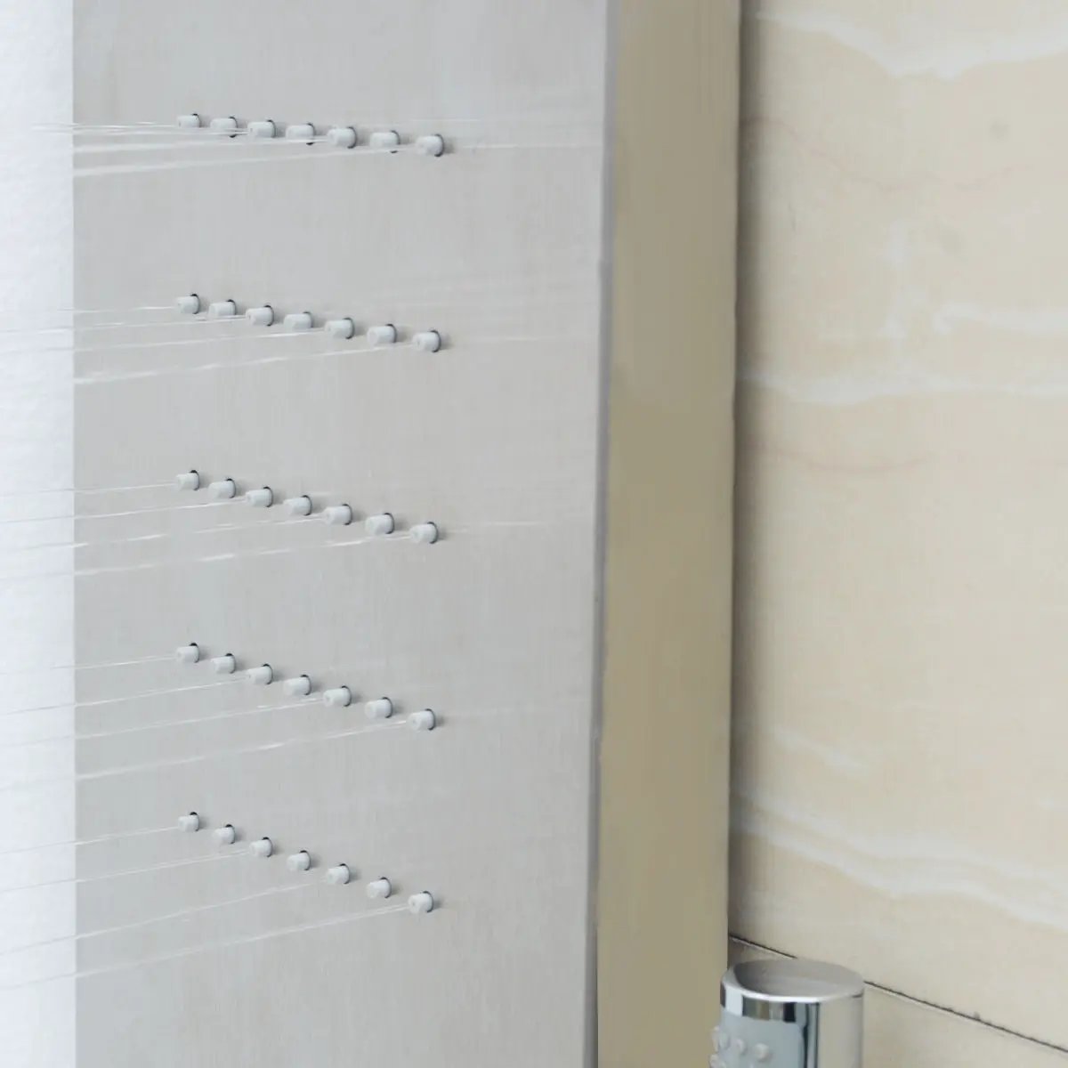 57 Inch Stainless Steel Shower Panel with12 x 8 Head Shower by DirectDeals