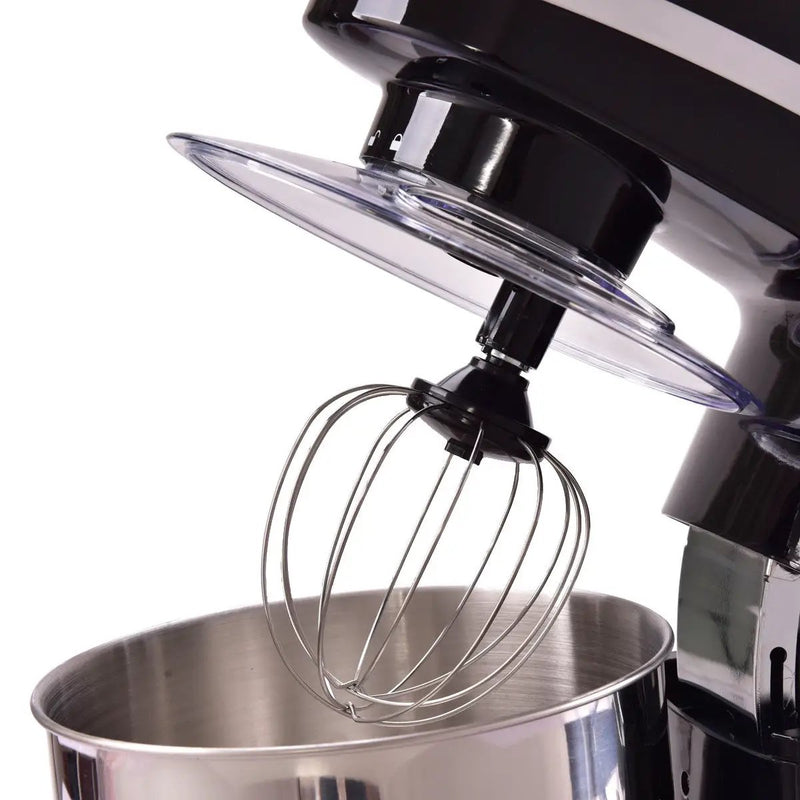 800 W 5.3 Quart Electric Food Stand Mixer with Stainless Steel Bowl-Black by DirectDeals