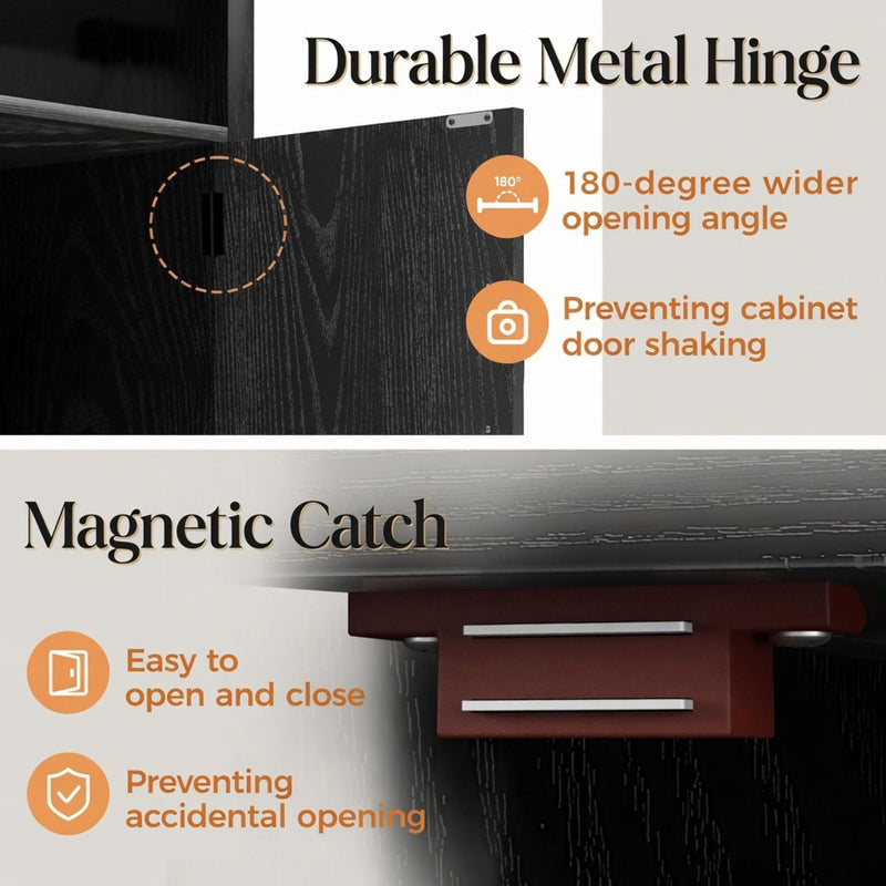 Farmhouse Nightstand, Charging Station & Storage by HouseOfZazla