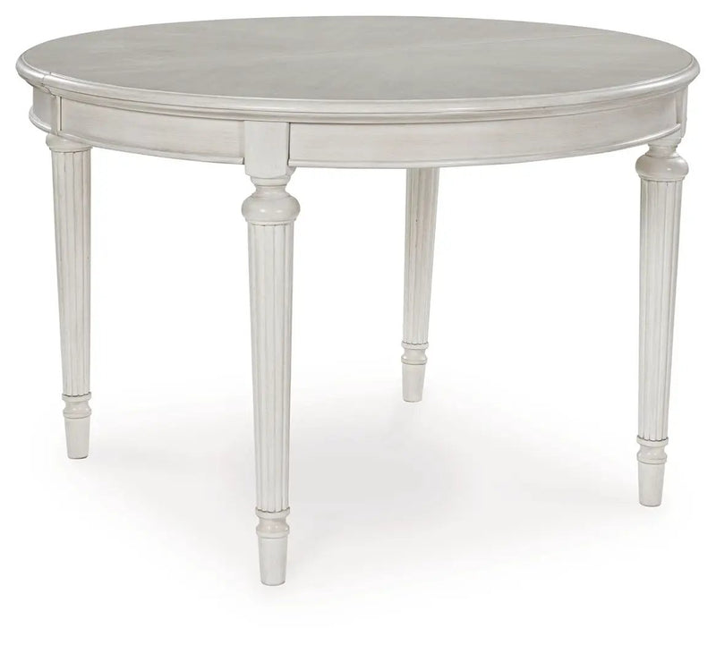 Montelaine - Oval Dining Room Extension Table - Antique White by Unique Piece Furniture