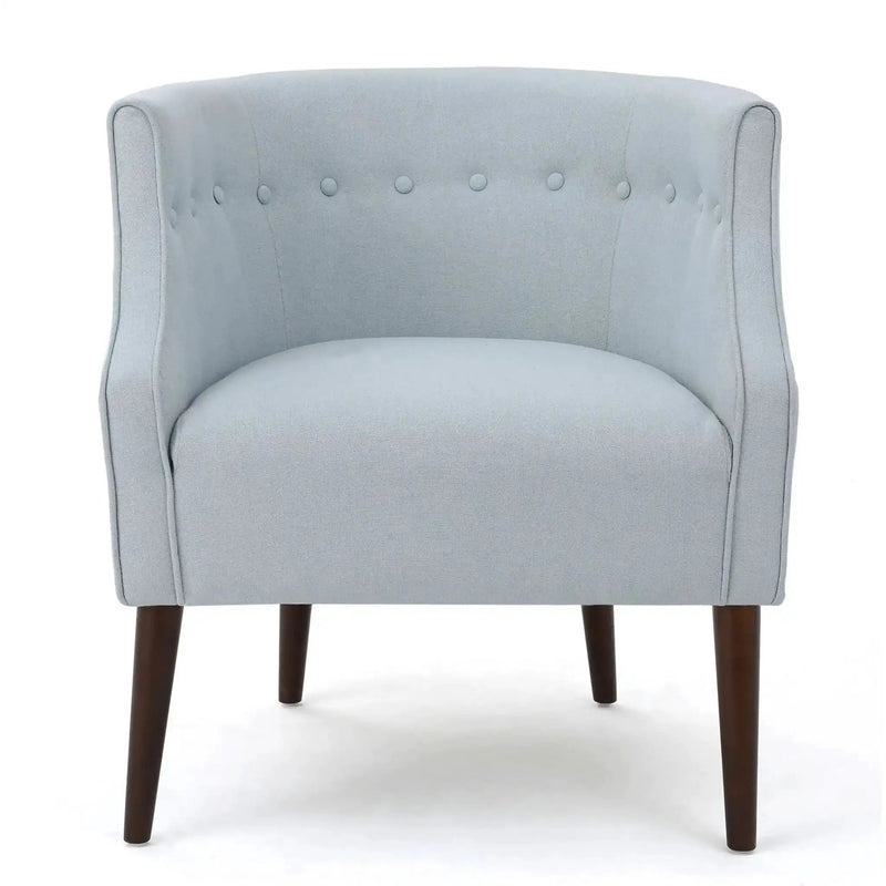 Contemporary Upholstered Club Chair With Button Tufting by HouseOfZazla