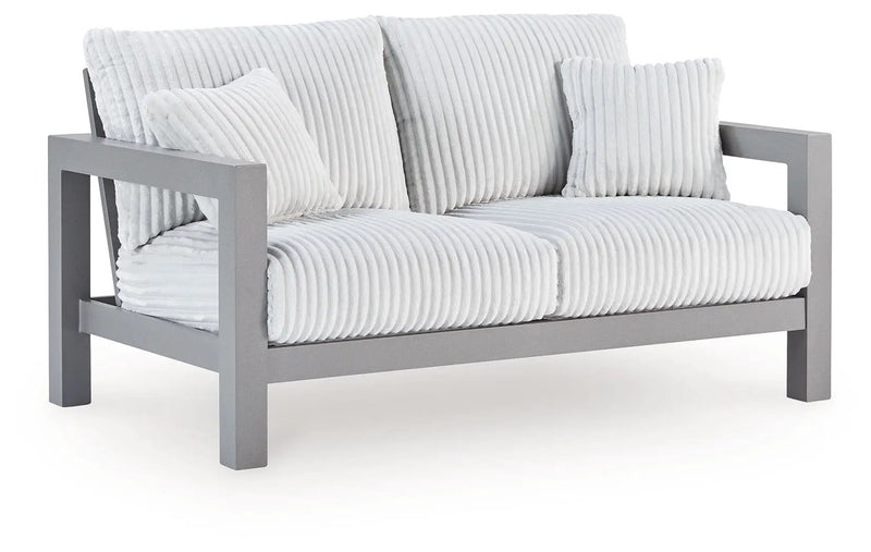 Hurley Park - Loveseat With Cushion - Gray by Unique Piece Furniture