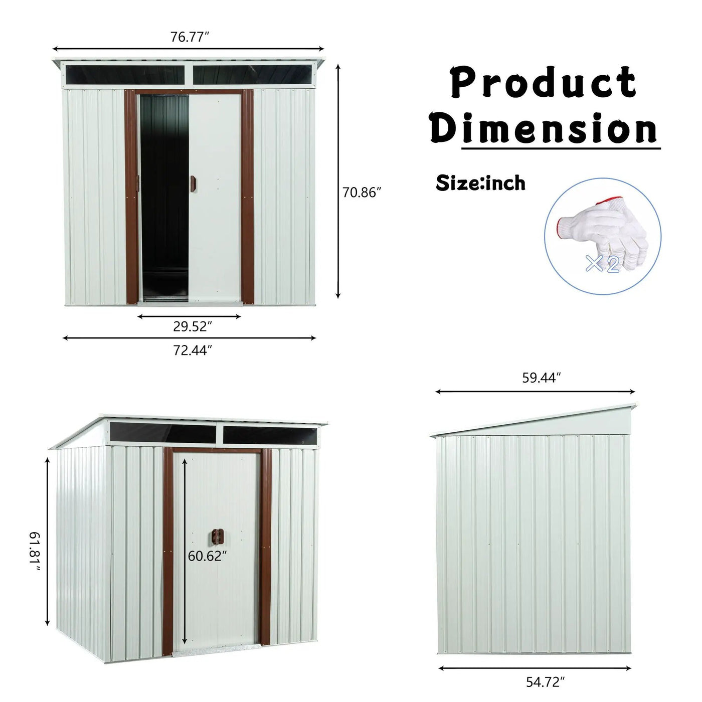 Outdoor Storage Shed by HouseOfZazla