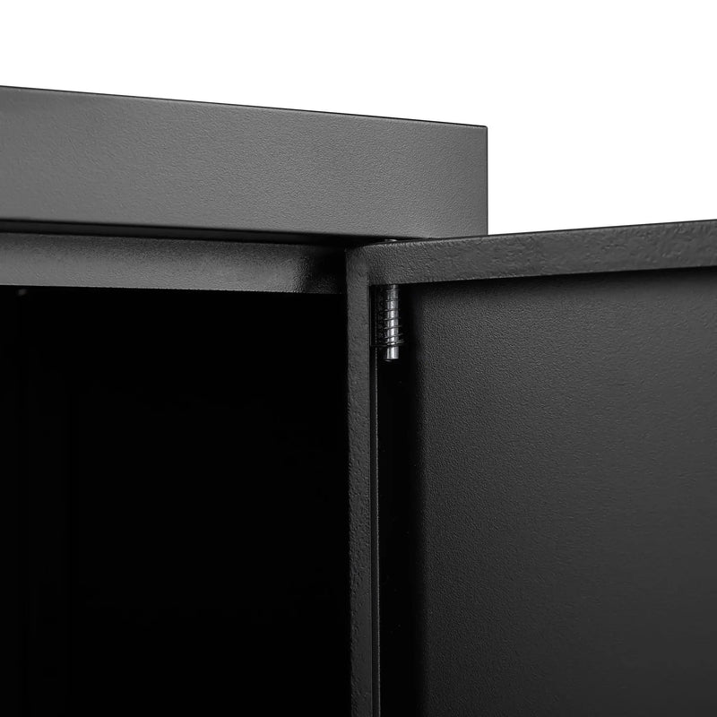 Metal Storage Cabinet With Locking Doors And Adjustable Shelf, Folding Filing Storage Cabinet, Folding Storage Locker Cabinet For Home Office, School, Garage by HouseOfZazla