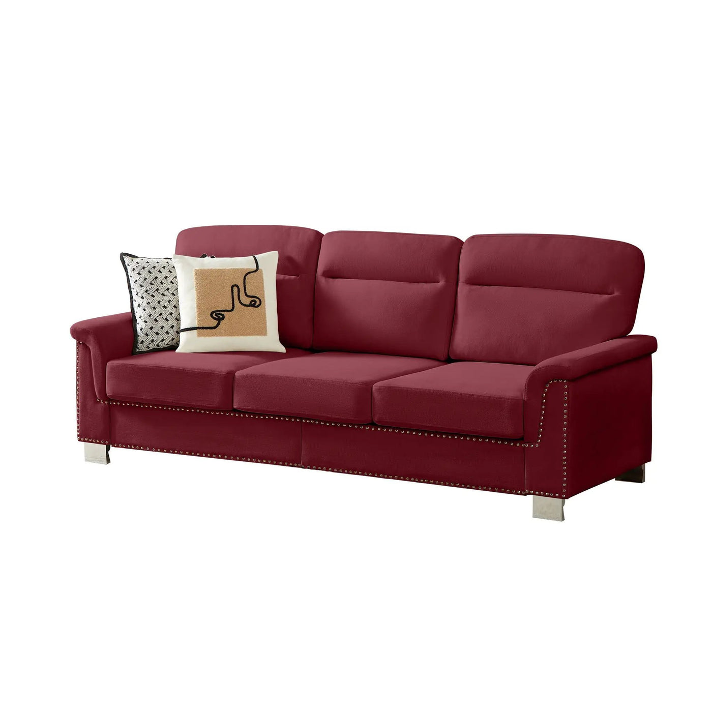 3 Seater Elegant Stationary Sofa by HouseOfZazla