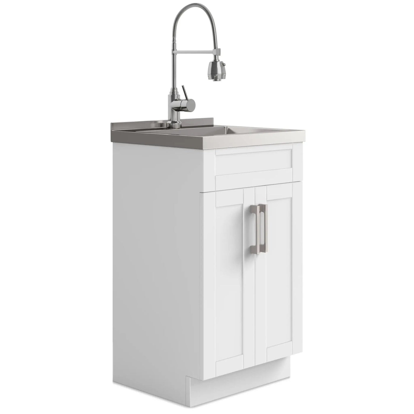 Hennessy - Deluxe Laundry Cabinet With Faucet And Stainless Steel Sink by HouseOfZazla