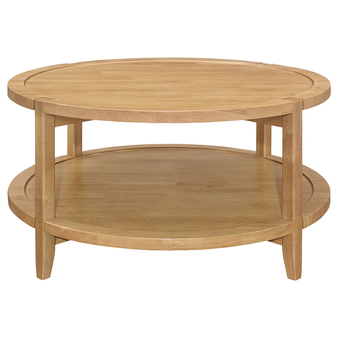 Isbell - Round Table With Storage Shelf by HouseOfZazla