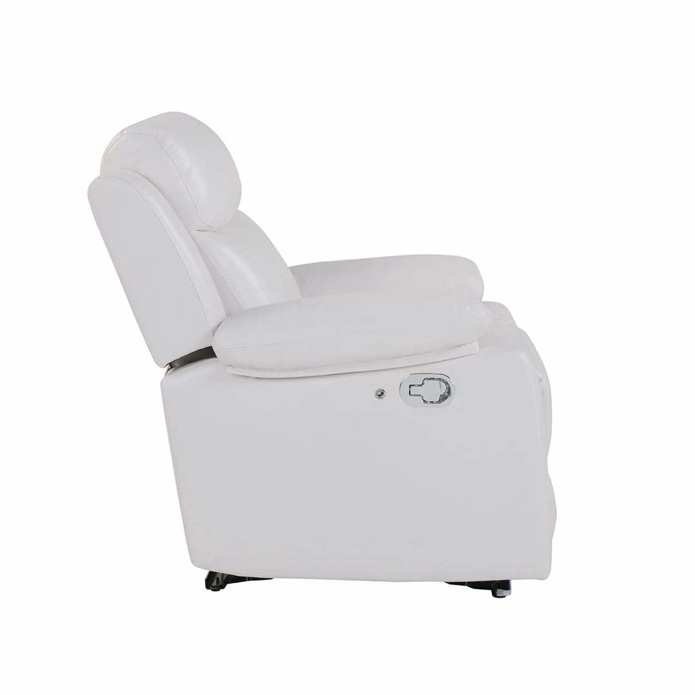 Blanche - Glider Recliner With LED, Pillow Top Arms by HouseOfZazla