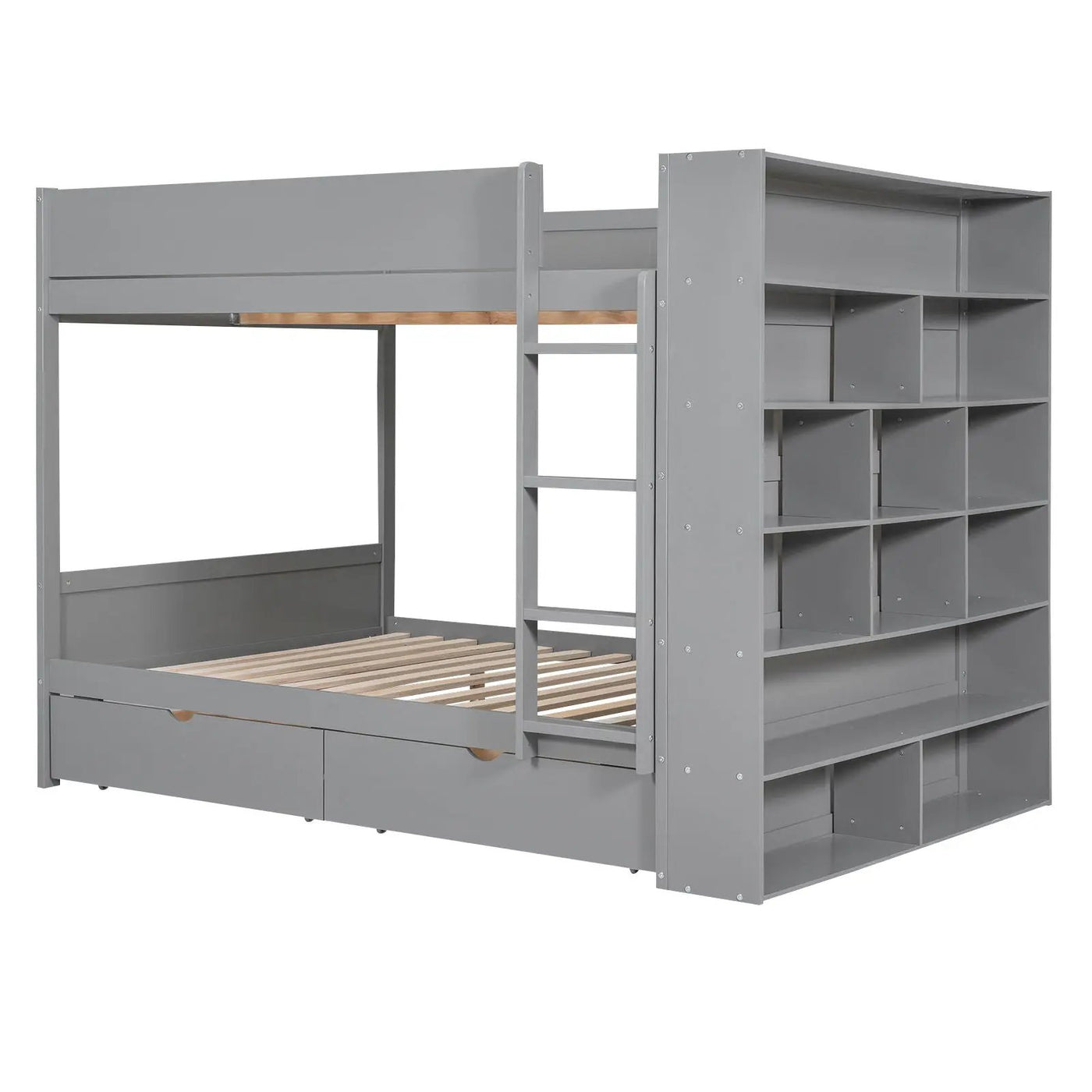 Bunk Bed With 2 Drawers And Multi Layer Cabinet by Unique Piece Furniture