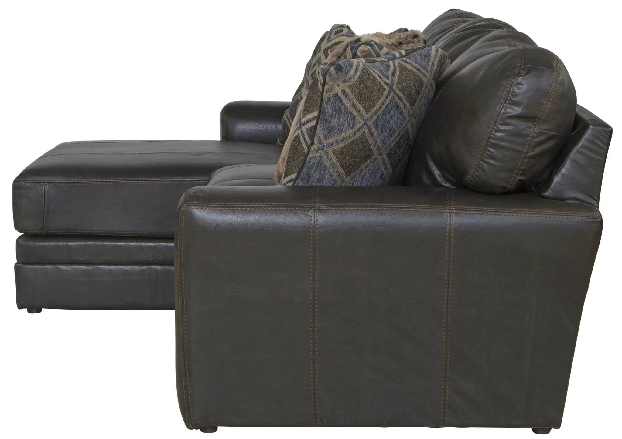 Denali - Italian Leather Match Sectional by Unique Piece Furniture