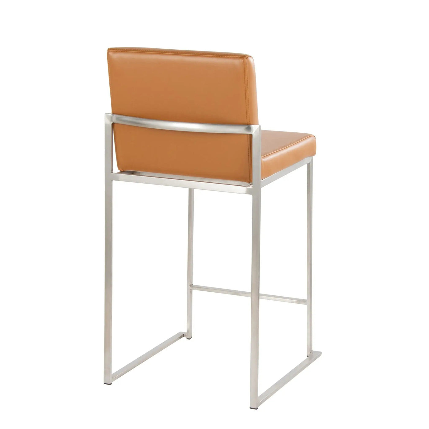 Fuji - Contemporary High Back Barstool (Set of 2) by HouseOfZazla