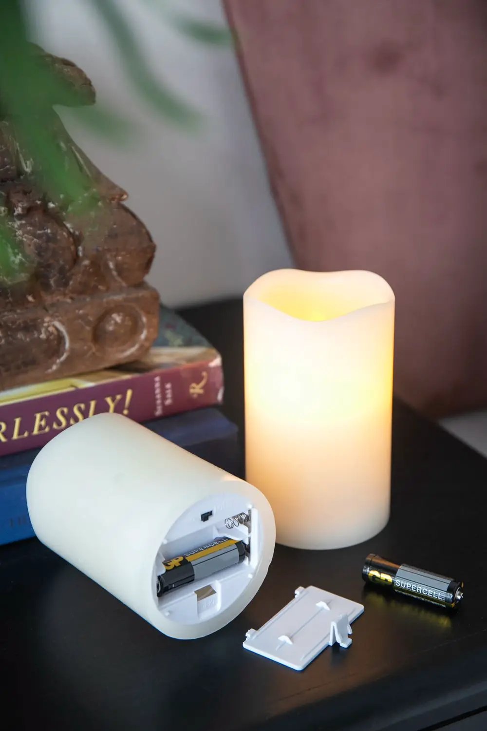 LED Candles With Remote Timer (Set of 3) - Ivory by HouseOfZazla